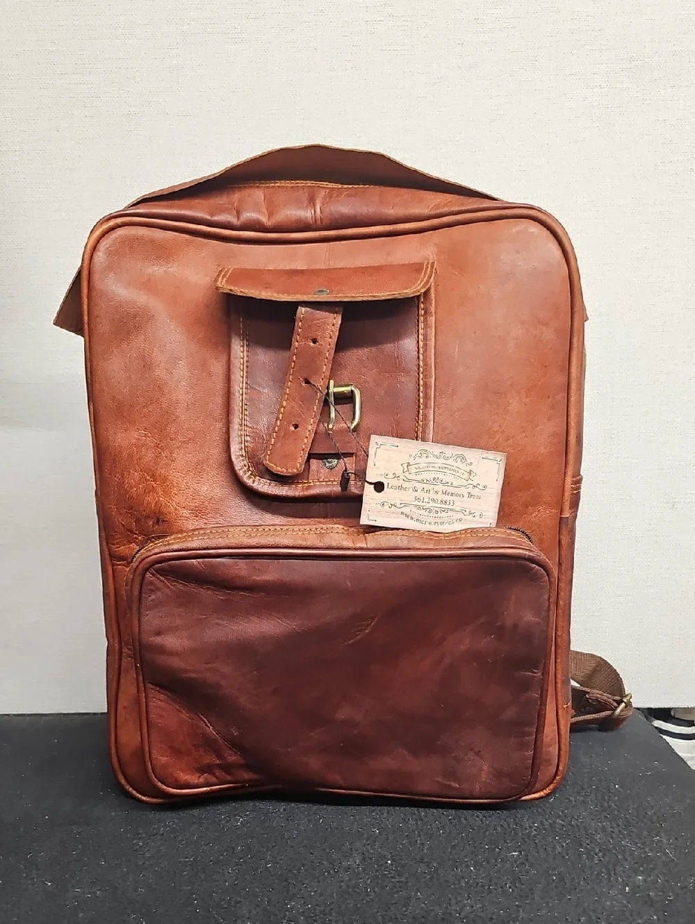 TAPTOP HANDMADE LEATHER BACKPACK BFPM-05-066